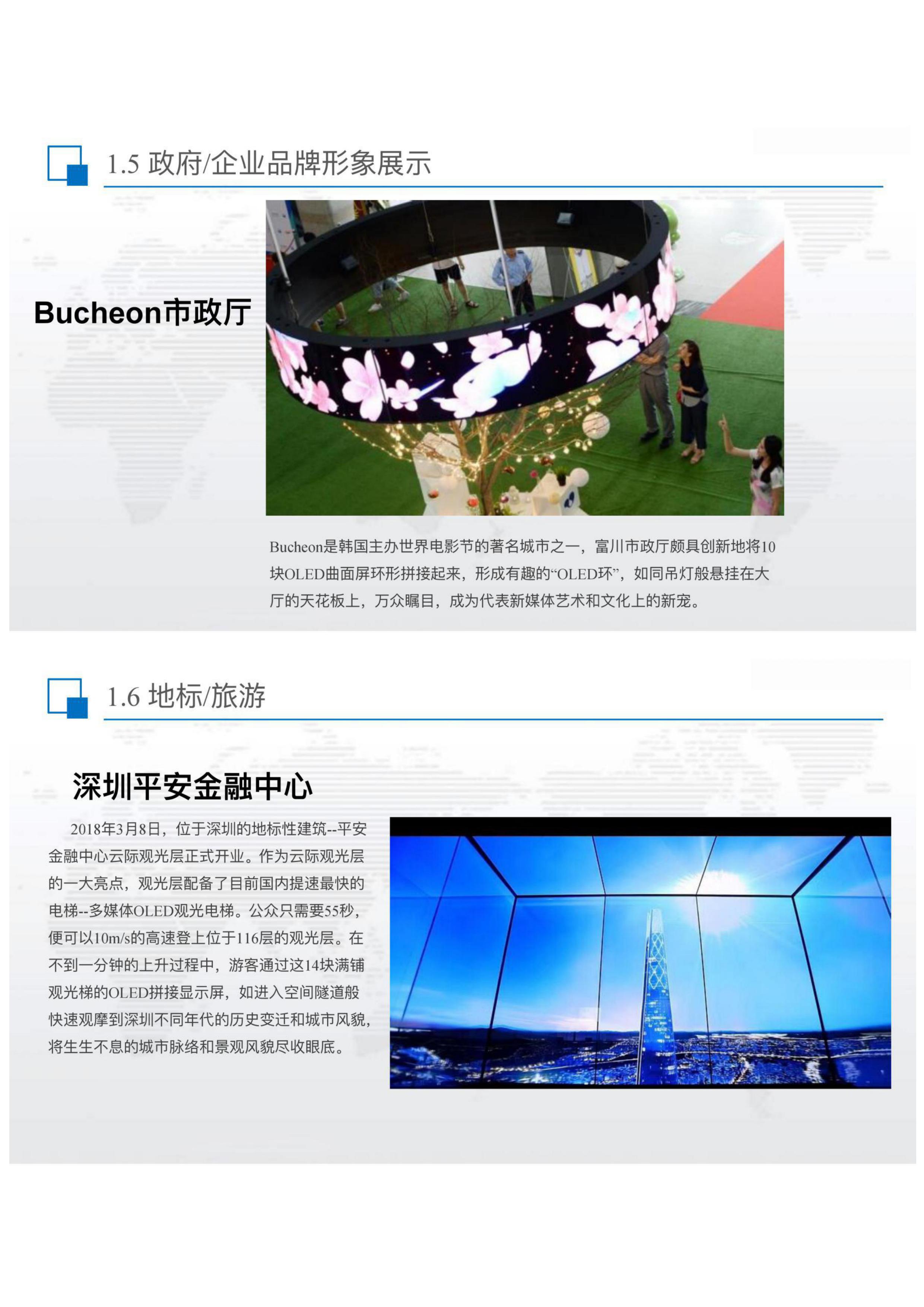 成都OLED雙麵顯示屏